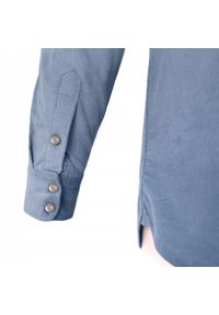 Koszula Weekendowa o Prostym Kroju - Pako Jeans - Jasnoniebieska. Okazja: na co dzień. Kolor: niebieski. Materiał: bawełna. Styl: casual #6
