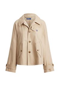 Polo Ralph Lauren Trencz 211A93141001 Beżowy Oversize. Typ kołnierza: polo. Kolor: beżowy. Materiał: bawełna #3