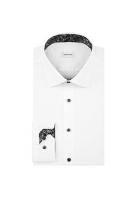 Seidensticker Koszula 01.642970 Biały Slim Fit. Kolor: biały. Materiał: bawełna