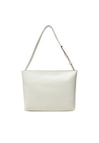 Calvin Klein Torebka Embossed Logo Medium Shopper K60K613172 Écru. Kolor: kremowy. Materiał: skórzane #3