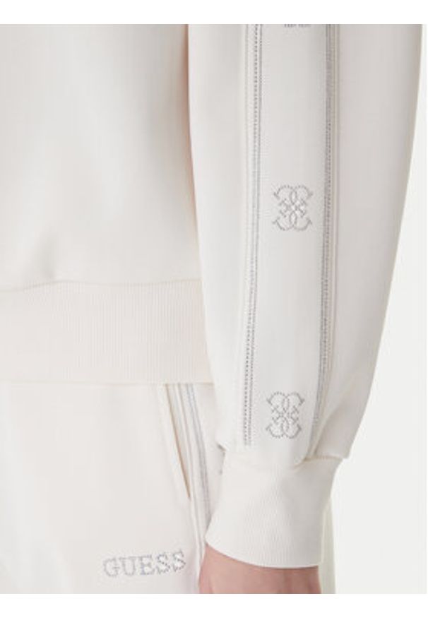 Guess Bluza V6RQ96 KCX22 Biały Regular Fit. Kolor: biały. Materiał: syntetyk