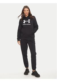 Under Armour Bluza Ua Rival Fleece Big Logo 1379501 Czarny Loose Fit. Kolor: czarny. Materiał: bawełna #3