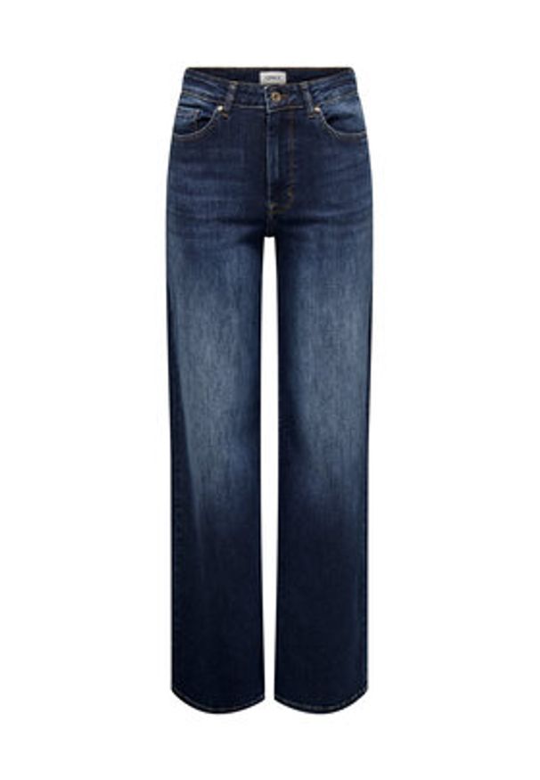 only - ONLY Jeansy Madison 15318405 Granatowy Wide Leg. Kolor: niebieski