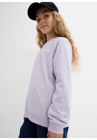 bonprix - Bluza z czystej bawełny organicznej. Kolor: fioletowy. Materiał: bawełna #3