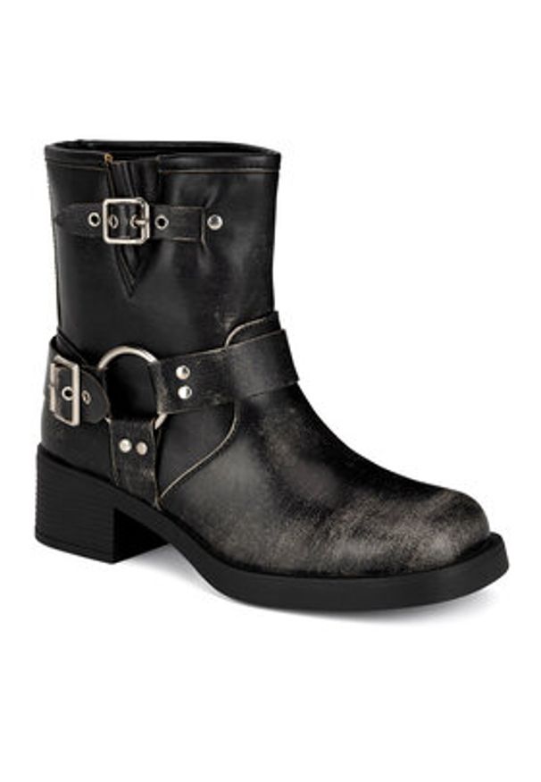 Jenny Fairy Botki HY96158-10 Szary. Kolor: szary. Materiał: skóra