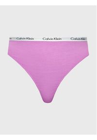 Calvin Klein Underwear Komplet 3 par stringów 000QD3800E Kolorowy. Materiał: bawełna. Wzór: kolorowy #2