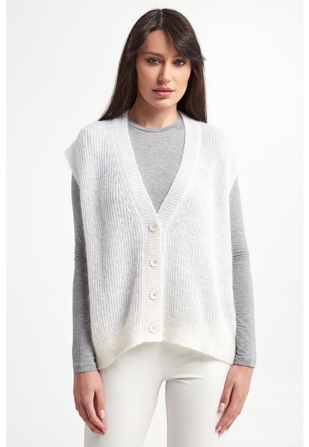 Max Mara Leisure - Kamizelka damska z moherem Fabiana MAX MARA LEISURE. Materiał: moher