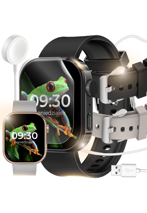 WonderWatch - SMARTWATCH ZEGAREK DAMSKI MESKI POMIAR CUKRU EKG CIŚNIENIE ROZMOWY POLSKI. Rodzaj zegarka: smartwatch