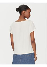 Marella T-Shirt Inn 2515111021 Écru Regular Fit. Materiał: jedwab