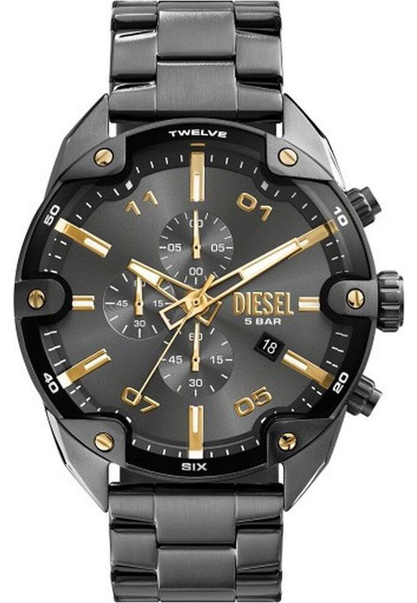 Diesel - ZEGAREK MĘSKI DIESEL Spiked Chronograph DZ4669 + BOX