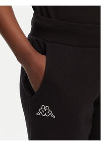 Kappa Spodnie dresowe 303MKI0 Czarny Regular Fit. Kolor: czarny. Materiał: bawełna