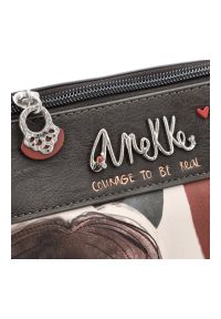 Pomarańczowa Damska Torebka Anekke Edycja Limitowana. Kolor: pomarańczowy. Wzór: napisy. Dodatki: z breloczkiem. Materiał: z tłoczeniem. Styl: casual, elegancki #8