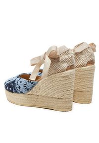 Manebi Espadryle Yucatan Wedge Espadrilles G 0.4 WV Niebieski. Kolor: niebieski. Materiał: materiał #2