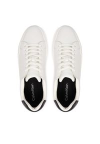 Calvin Klein Sneakersy Chunky Cupsole Laceup Lth YM0YM01344 Biały. Kolor: biały. Materiał: skóra #3