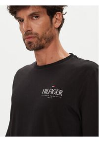 TOMMY HILFIGER - Tommy Hilfiger Longsleeve Stack MW0MW41293 Czarny Regular Fit. Kolor: czarny. Materiał: bawełna. Długość rękawa: długi rękaw #5