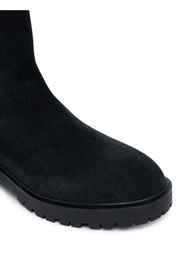 Lauren Ralph Lauren - LAUREN RALPH LAUREN Sztyblety Allyson 802974477003 Czarny. Kolor: czarny. Materiał: skóra, zamsz