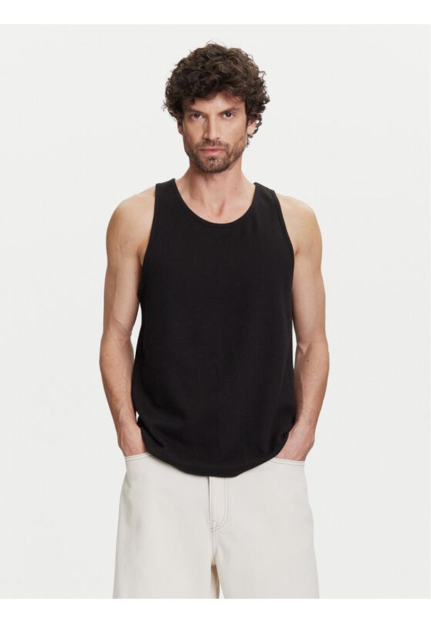 GAP - Gap Tank top 768254-01 Czarny Regular Fit. Kolor: czarny. Materiał: bawełna