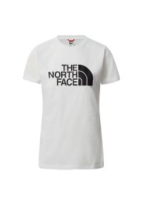 Koszulka The North Face Easy 0A4T1QFN41 - biała. Kolor: biały. Materiał: bawełna. Długość rękawa: krótki rękaw. Długość: krótkie
