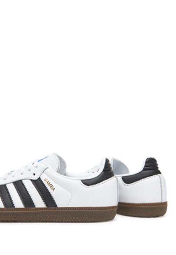Adidas - adidas Sneakersy Samba OG IE3675 Biały. Kolor: biały. Materiał: skóra