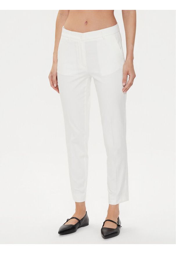 Sisley Spodnie materiałowe 4GV3L5AH6 Écru Regular Fit. Materiał: bawełna