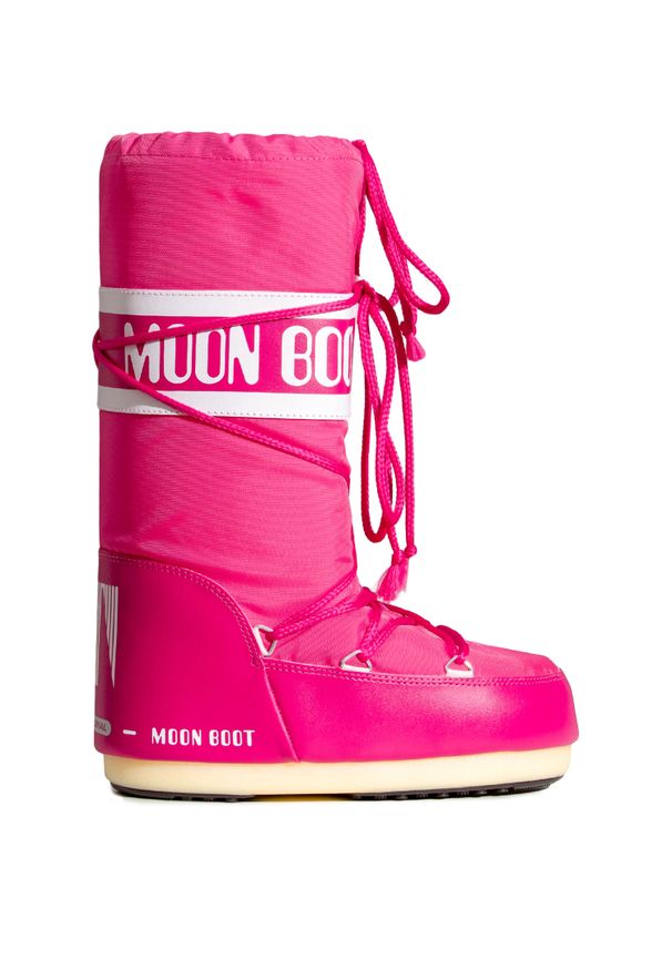 Moon Boot - Śniegowce MOON BOOT NYLON. Kolor: różowy. Materiał: nylon. Sezon: lato