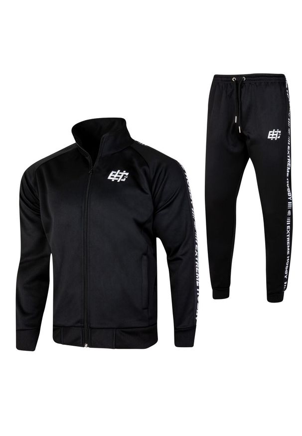 Dres Sportowy Męski EXTREME HOBBY STYLE. Kolor: biały, wielokolorowy, czarny. Materiał: poliester, dresówka