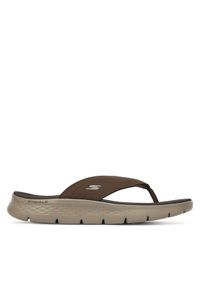 skechers - Skechers Japonki Go Walk Flex Sandal-Vallejo 229202/CHOC Brązowy. Kolor: brązowy. Materiał: syntetyk