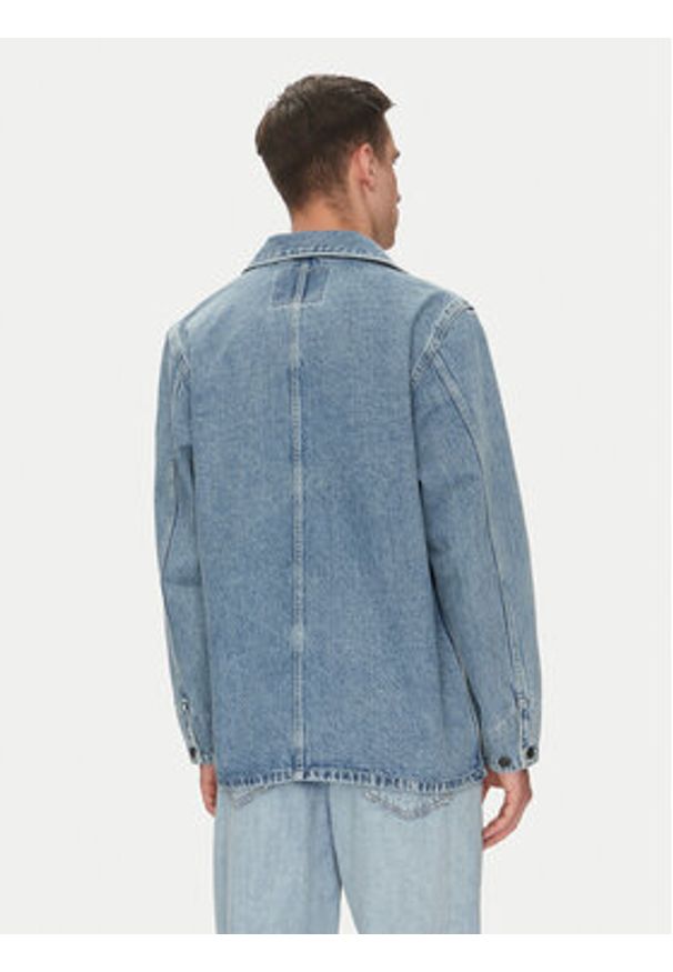 Levi's® Kurtka jeansowa Engineer A0744-0003 Niebieski Relaxed Fit. Kolor: niebieski. Materiał: bawełna