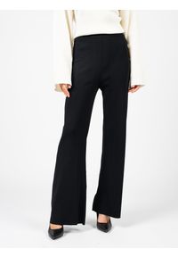 Silvian Heach Spodnie "Flare High Waist" | PGP22345PA | Kobieta | Czarny. Stan: podwyższony. Kolor: czarny. Materiał: nylon, wiskoza. Wzór: aplikacja #4