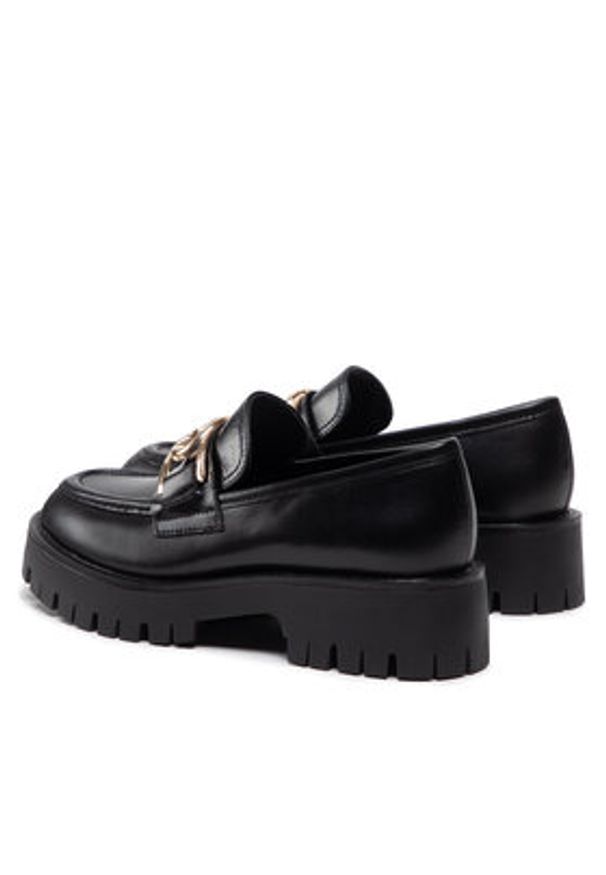 Guess Loafersy Ilary FL7ILR FAL14 Czarny. Kolor: czarny. Materiał: skóra