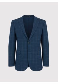 Pako Lorente - PAKO LORENTE – Męska marynarka garniturowa w kolorze granatowym w kratę. Kolor: niebieski. Materiał: poliester, elastan, wiskoza #2