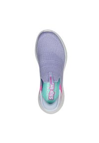 skechers - Buty do chodzenia dla dzieci Skechers Ultra Flex 3.0 Col Slip-ins. Zapięcie: bez zapięcia. Kolor: wielokolorowy, fioletowy, różowy. Materiał: tkanina, materiał, syntetyk, guma. Szerokość cholewki: normalna. Sport: turystyka piesza #2