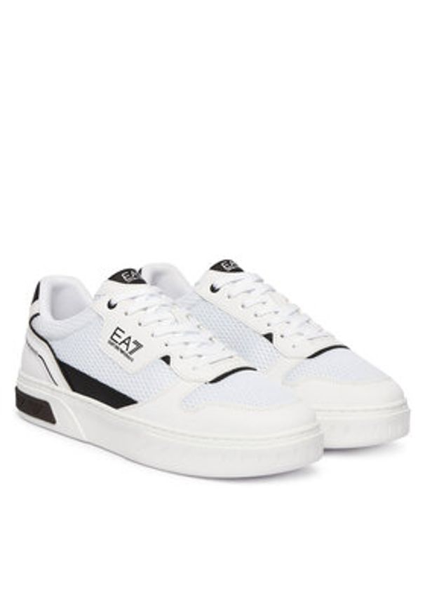 EA7 Emporio Armani Sneakersy 7X000650 AF23102 MZ021 Biały. Kolor: biały. Materiał: skóra