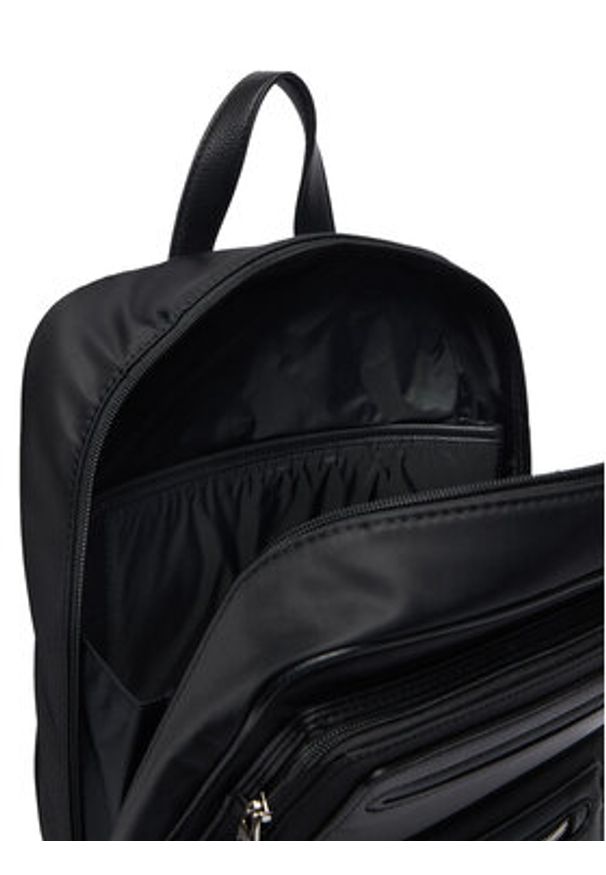 Calvin Klein Plecak Ssnl Raised Logo Double Pocket B LV04D3498G Czarny. Kolor: czarny. Materiał: skóra