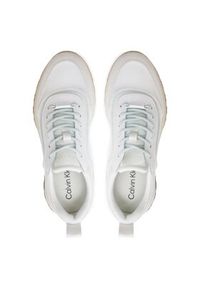 Calvin Klein Sneakersy Runner Lace Up Mesh Mix HW0HW01905 Biały. Kolor: biały. Materiał: mesh, materiał #4