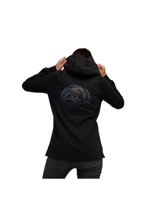 Bluza sportowa z kapturem damska Black Diamond Summit Scribble Hoody. Typ kołnierza: kaptur. Kolor: czarny