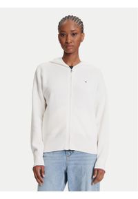 TOMMY HILFIGER - Tommy Hilfiger Kardigan WW0WW42018 Écru Regular Fit. Materiał: bawełna