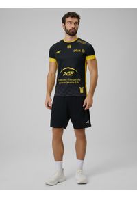 4f - 4F Koszulka meczowa replika wyjazdowa z sezonu 2025/26 męska 4F x Skra Bełchatów - czarna M. Kolor: czarny. Materiał: dzianina, materiał. Wzór: nadruk #2