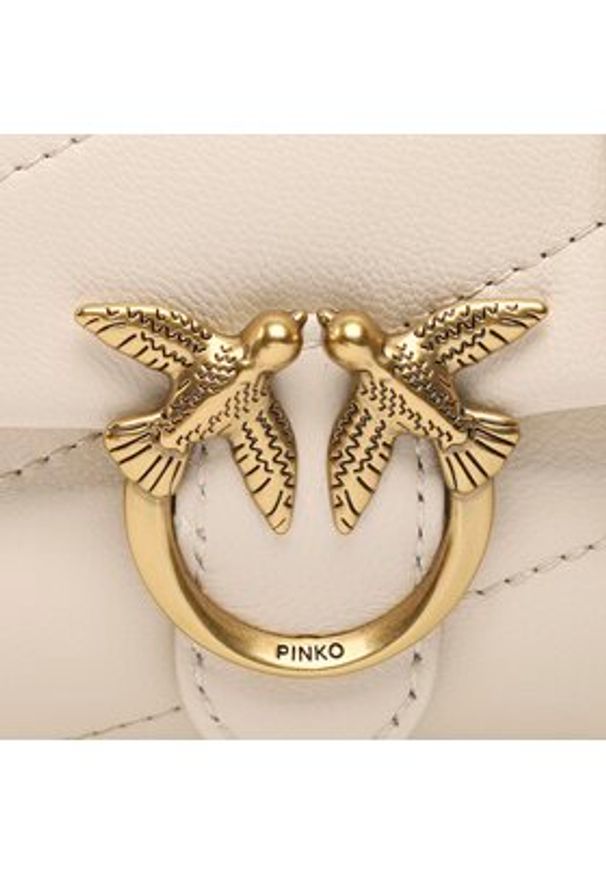Pinko - PINKO Torebka Love Micro Puff C PE 23 PCPL 100041 A0F2 Écru. Materiał: skórzane