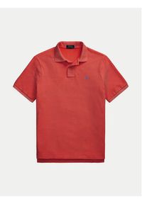 Polo Ralph Lauren Polo 710536856443 Czerwony Slim Fit. Typ kołnierza: polo. Kolor: czerwony. Materiał: bawełna #4