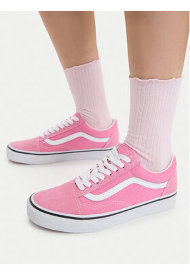 Vans Tenisówki Old Skool VN000D6WFRQ1 Różowy. Kolor: różowy. Materiał: skóra, zamsz