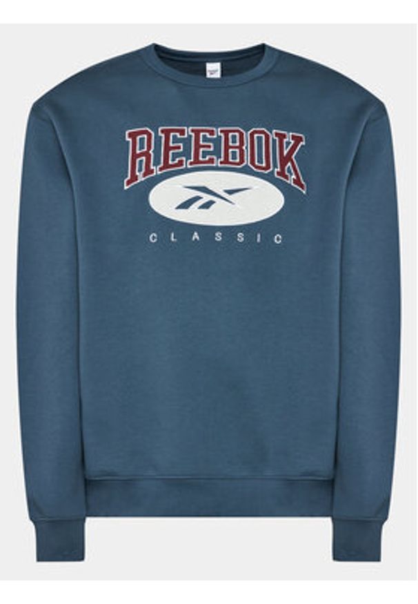 Reebok Bluza Archive Essentials IM1531 Niebieski Regular Fit. Kolor: niebieski. Materiał: bawełna, syntetyk