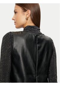 Vila Sukienka z imitacji skóry Dede 14099817 Czarny Slim Fit. Kolor: czarny. Materiał: skóra #4