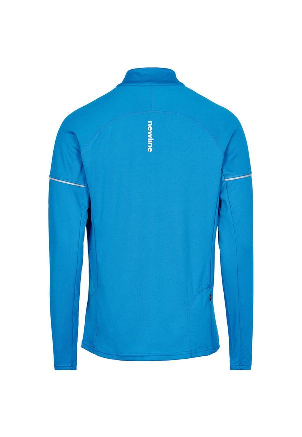 NewLine - Bluza Newline core zip neck. Kolor: wielokolorowy, niebieski, szary