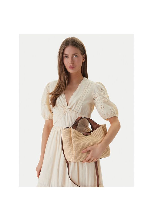 Torebka DKNY. Kolor: beżowy