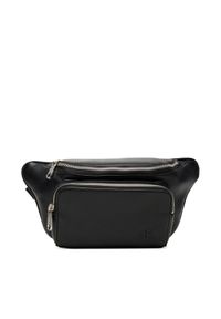 Calvin Klein Saszetka nerka Cargo Waistbag LV04D3130G Czarny. Kolor: czarny. Materiał: skóra