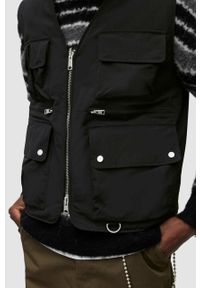 AllSaints bezrękawnik dwustronny męski kolor czarny przejściowy. Okazja: na co dzień. Kolor: czarny. Długość rękawa: bez rękawów. Styl: casual #6