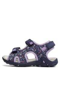 Geox Sandały J Sandal Whinberry G J35GRD0CE15CF48E S Granatowy. Kolor: niebieski. Materiał: skóra