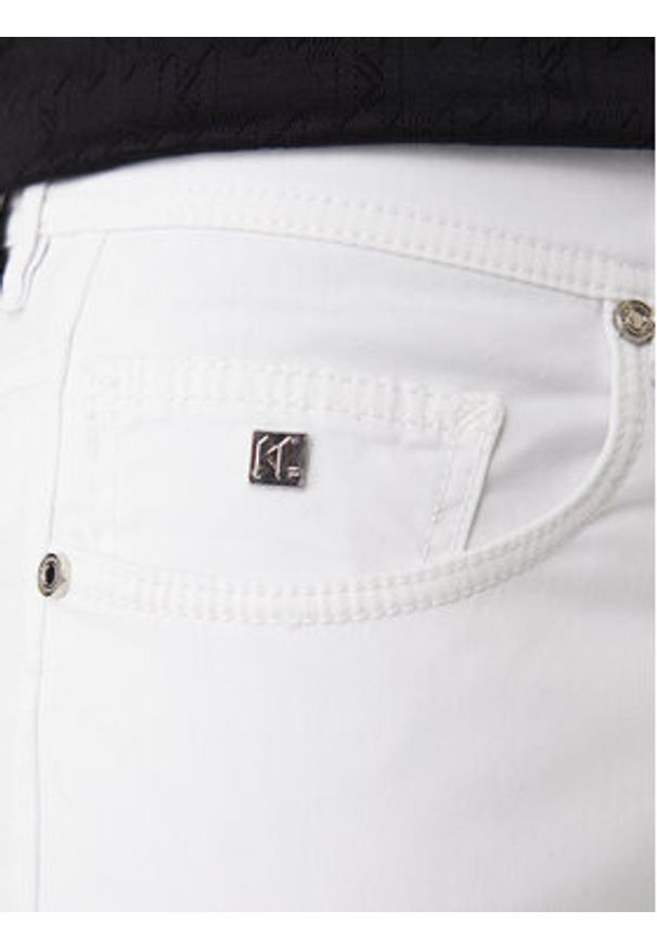Karl Lagerfeld - KARL LAGERFELD Jeansy 265501 561805 Biały Slim Fit. Kolor: biały