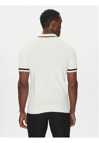 Karl Lagerfeld - KARL LAGERFELD Polo 655017 552307 Biały Slim Fit. Typ kołnierza: polo. Kolor: biały. Materiał: bawełna #3